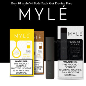 1Deal Buy 10 myle V4 Pods Pack Get Device Free in 450Aed