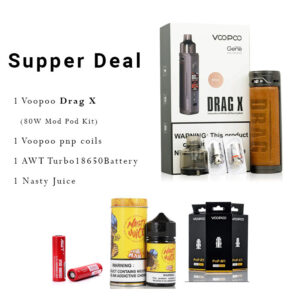Super Deal 1 Voopoo Drag x Device,1 Battery ,1 Coil ,1 Nasty Juice in 260Aed